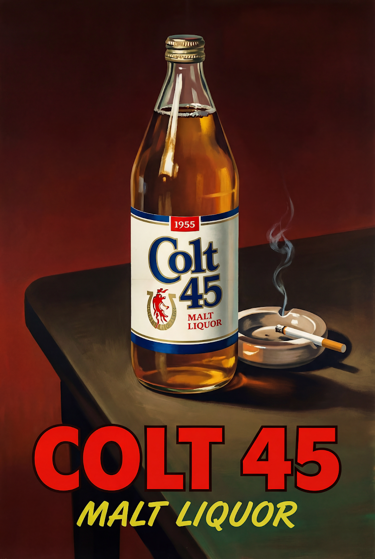 Art Print - Colt 45 Malt Liquor Beer – The Powerful One v2.0