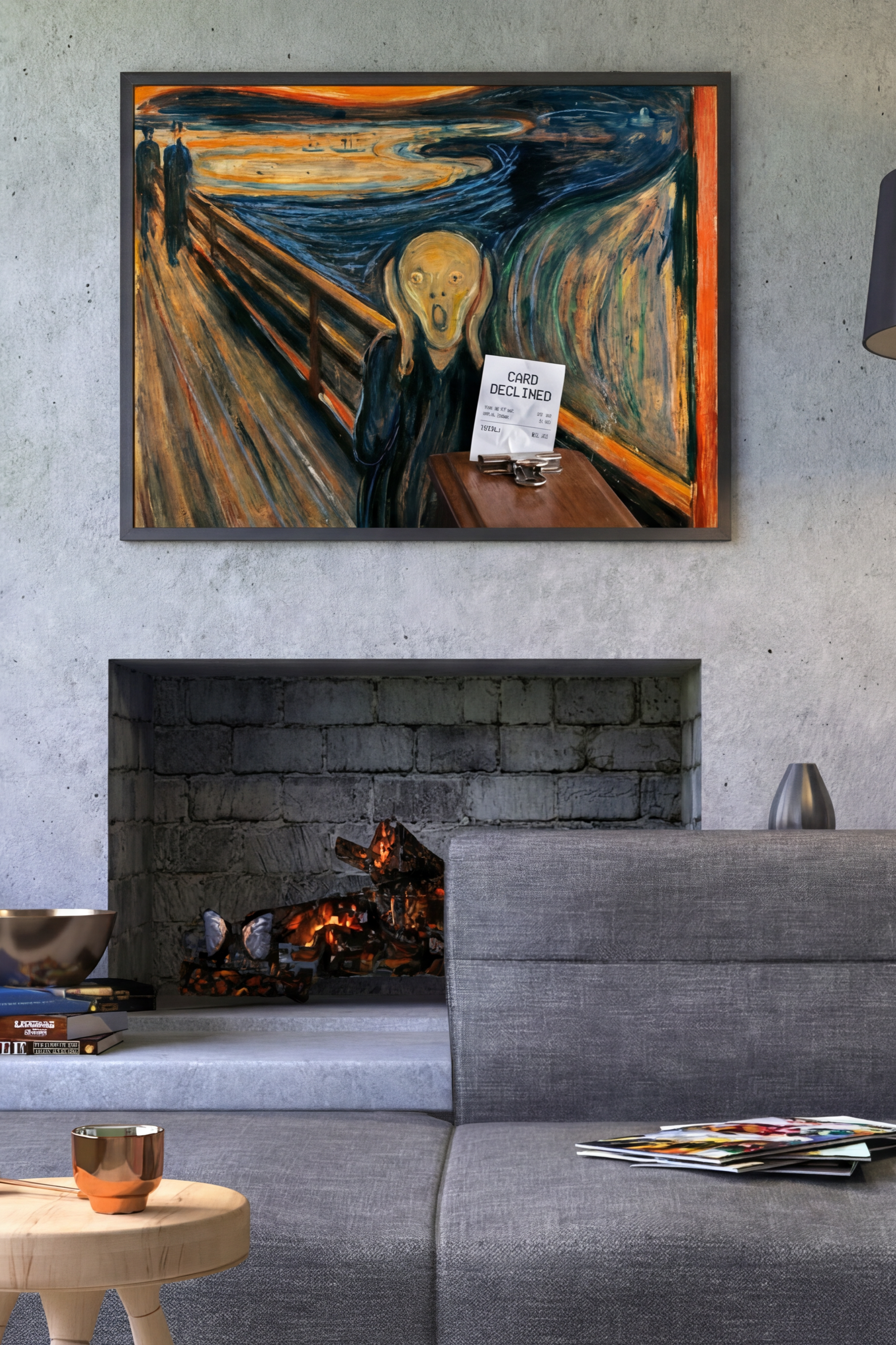 Art Print - The Scream (Card Declined)