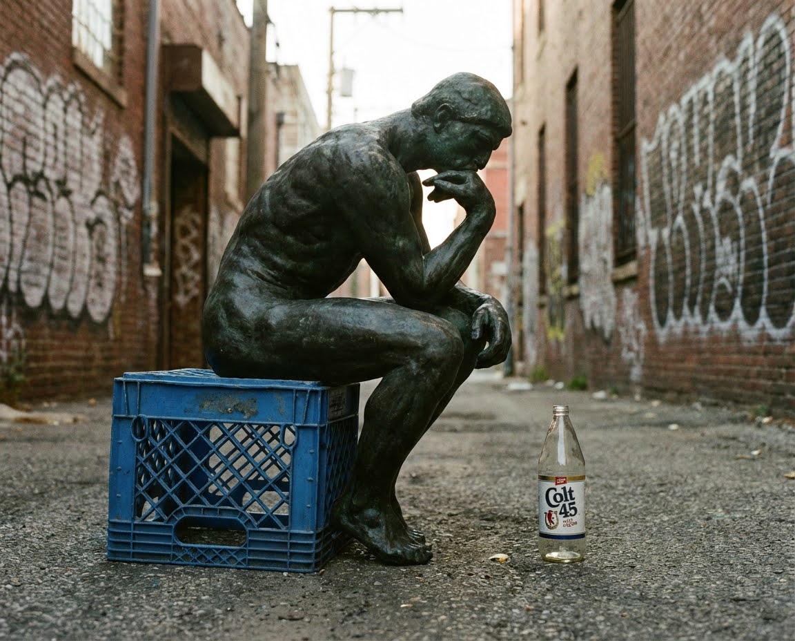 Art Print - The Thinker, After Rent