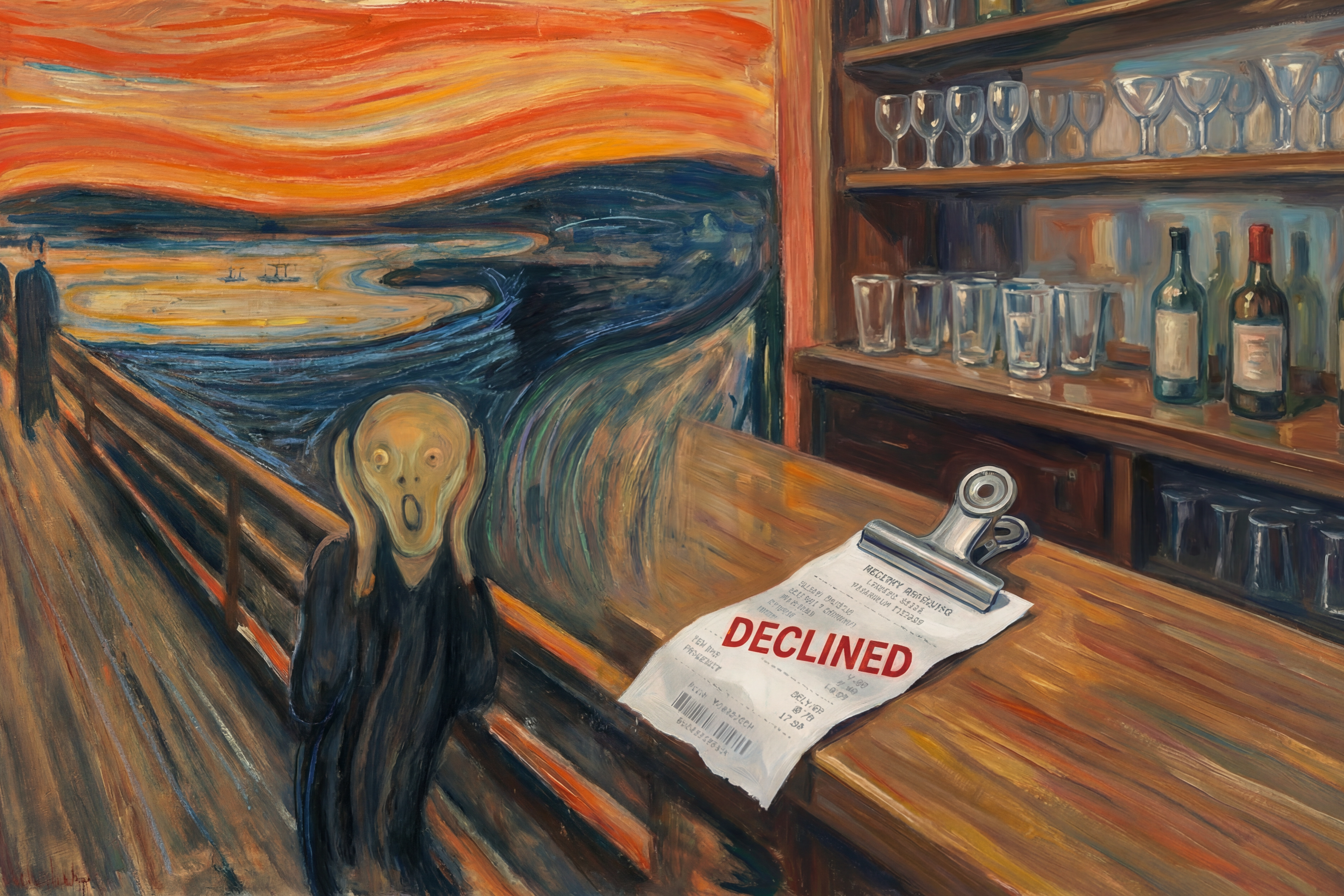 Art Print - The Scream (Card Declined) v4.0
