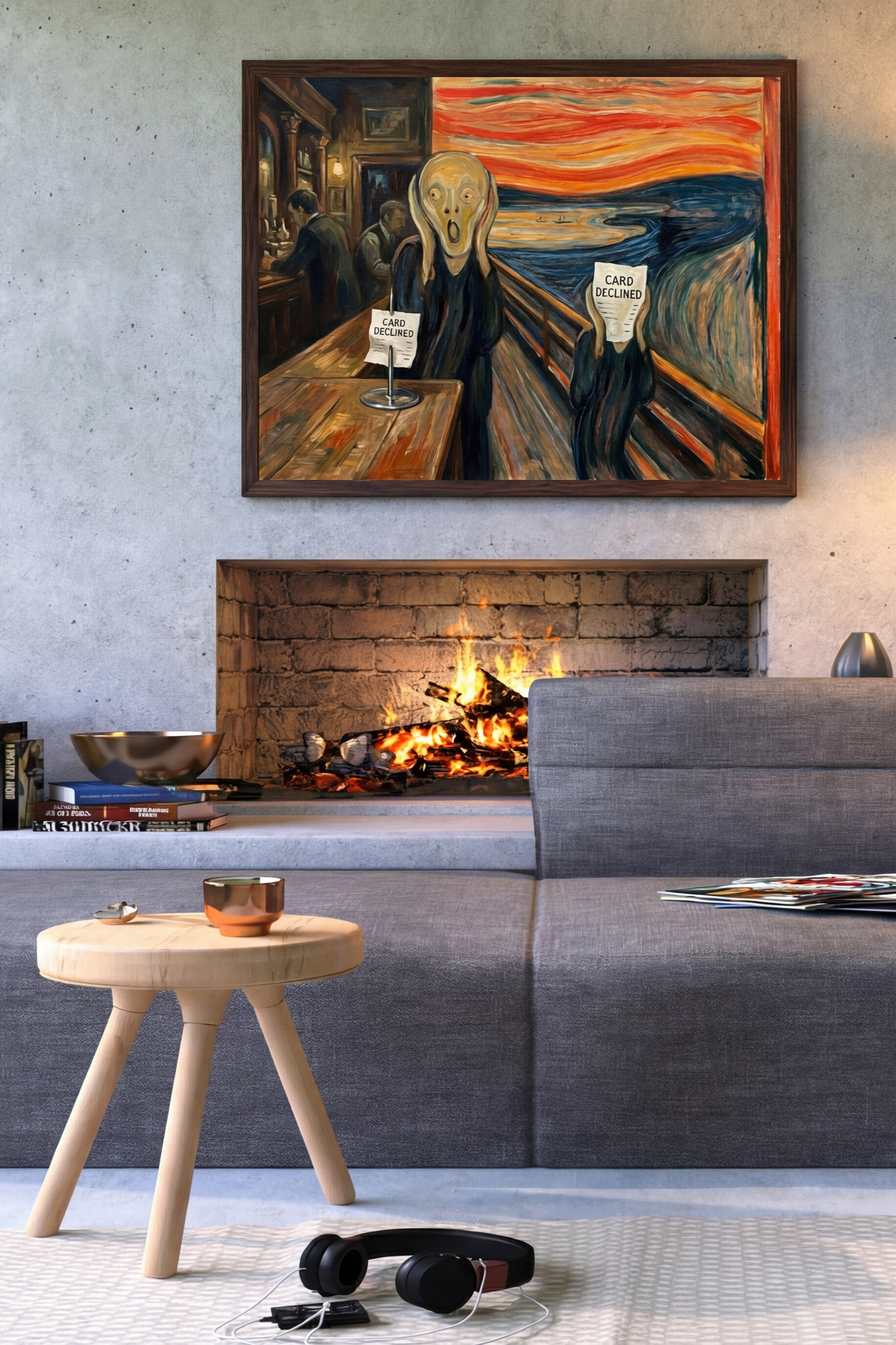 Art Print - The Scream (Card Declined) v3.0