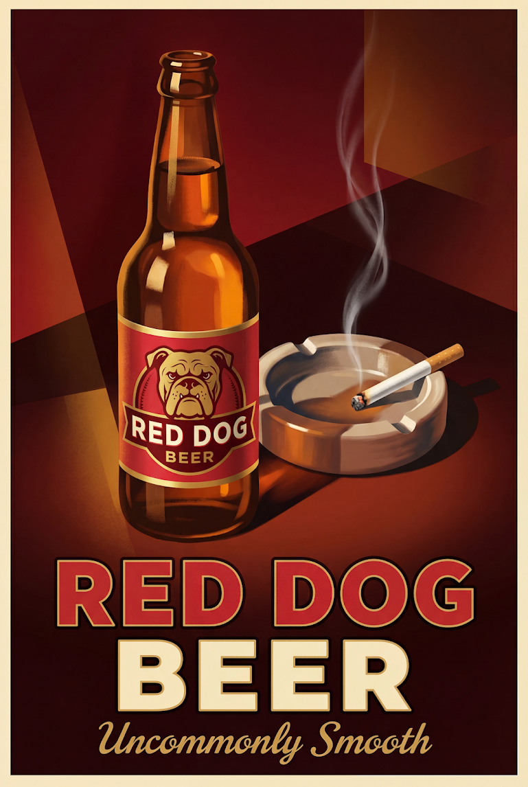 Art Print - The “Sure, That’s Fine” Lager v3.0 (Red Dog)