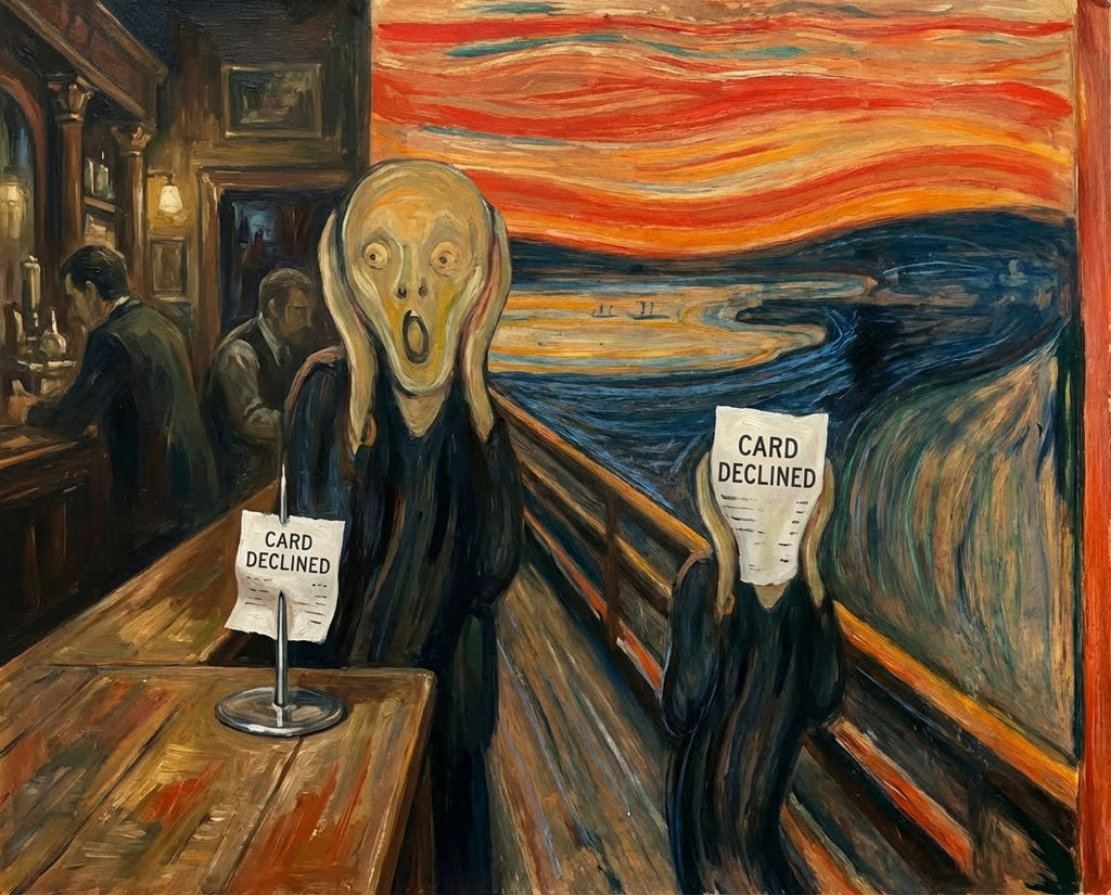 Art Print - The Scream (Card Declined) v3.0