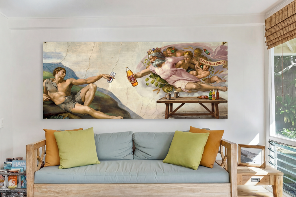 Art Print - Holy Trinity: You, Me, and This Bottle