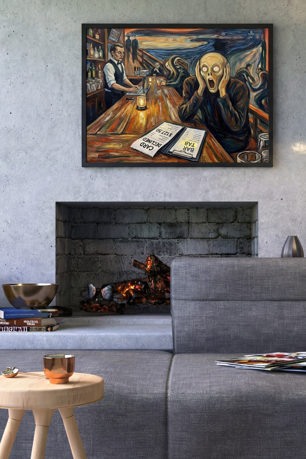 Art Print - The Scream (Card Declined) v2.0