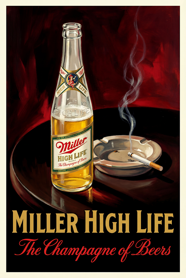 Art Print - The Bottle That Felt Fancy v2.0 (Miller High Life)